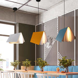 Book Pendant Ceiling Light Nordic Plastic 1-Bulb Living Room Hanging Lamp in White/Black/Yellow Clearhalo 'Ceiling Lights' 'Pendant Lights' 'Pendants' Lighting' 1970470