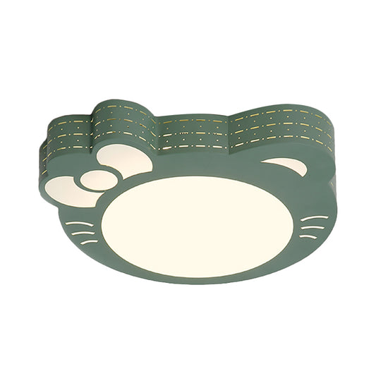 Kindergarten Kitty Shape Ceiling Lights Acrylic Art Decor LED Flush Mount Ceiling Light Clearhalo 'Ceiling Lights' 'Close To Ceiling Lights' 'Close to ceiling' 'Flush mount' Lighting' 197111