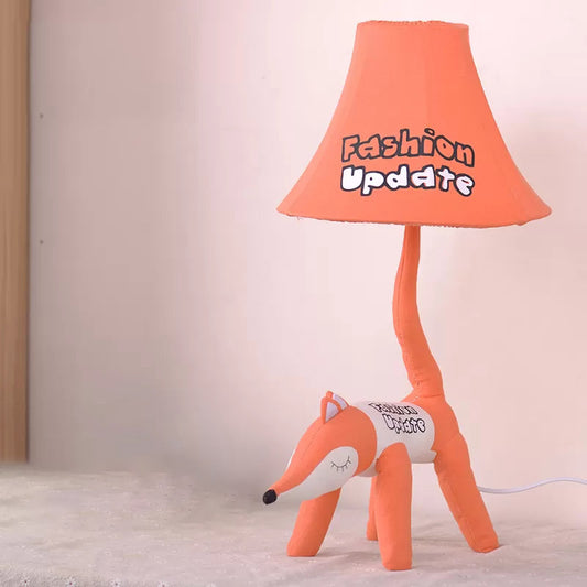 1 Light Cartoon Reading Light Animal Fabric Desk Light for Child Bedroom Clearhalo 'Lamps' 'Table Lamps' Lighting' 197187