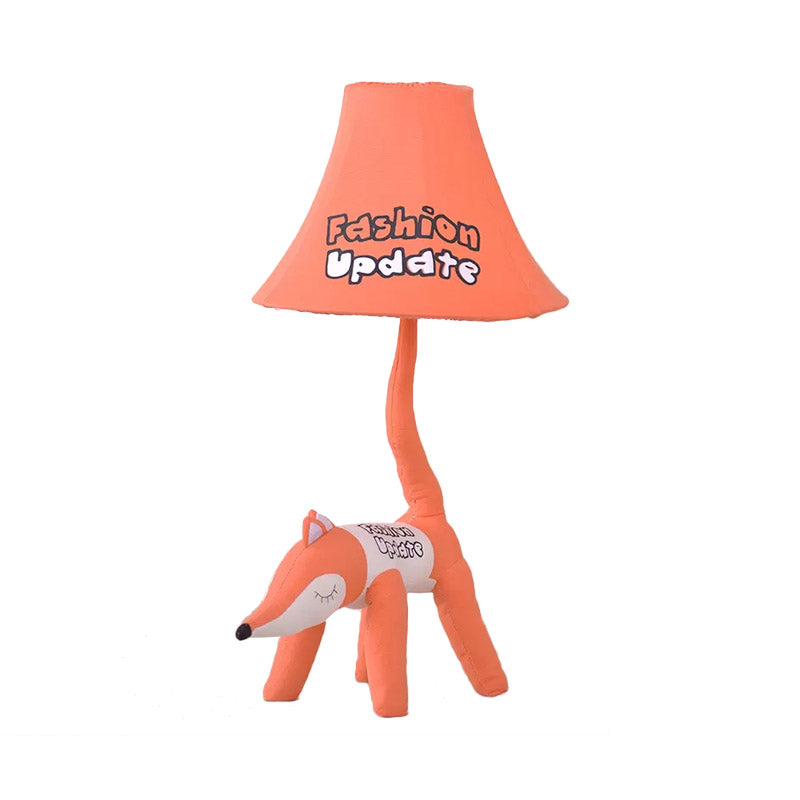 1 Light Cartoon Reading Light Animal Fabric Desk Light for Child Bedroom Clearhalo 'Lamps' 'Table Lamps' Lighting' 197188