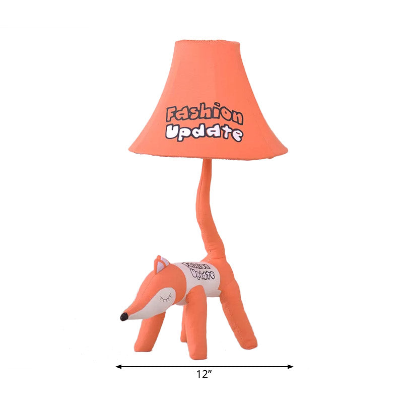 1 Light Cartoon Reading Light Animal Fabric Desk Light for Child Bedroom Clearhalo 'Lamps' 'Table Lamps' Lighting' 197189