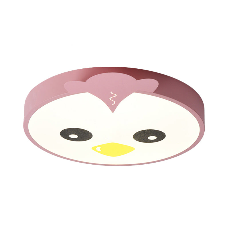 Cartoon Round Ceiling Light Acrylic Chick LED Flush Mount Ceiling Fixture for Classroom Clearhalo 'Ceiling Lights' 'Close To Ceiling Lights' 'Close to ceiling' 'Flush mount' Lighting' 197286