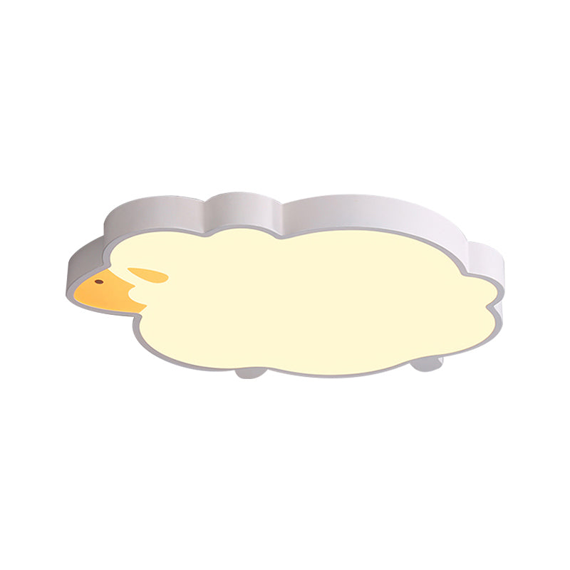 Living Room Sheep LED Ceiling Light Acrylic Chic Modern Flush Mount Ceiling Light Clearhalo 'Ceiling Lights' 'Close To Ceiling Lights' 'Close to ceiling' 'Flush mount' Lighting' 197415