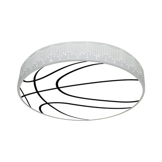 Cartoon Circle Ceiling Light Acrylic Flush Ceiling Lights for Kid Bedroom Clearhalo 'Ceiling Lights' 'Close To Ceiling Lights' 'Close to ceiling' 'Flush mount' Lighting' 197475