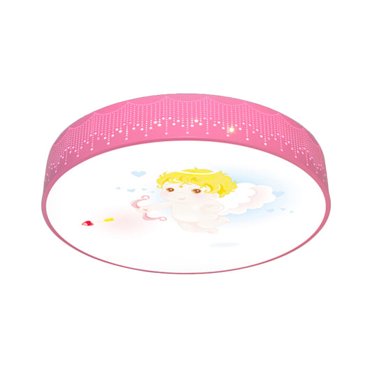 Cartoon Circle Ceiling Light Acrylic Flush Ceiling Lights for Kid Bedroom Clearhalo 'Ceiling Lights' 'Close To Ceiling Lights' 'Close to ceiling' 'Flush mount' Lighting' 197480