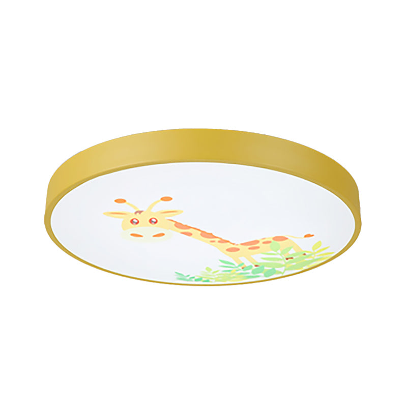 Acrylic Round Ceiling Light Fixture Cartoon Flush Mount Ceiling Light for Living Room Clearhalo 'Ceiling Lights' 'Close To Ceiling Lights' 'Close to ceiling' 'Flush mount' Lighting' 197683