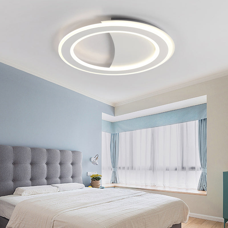 Energy-Saving Circular LED Ceiling Mount Light Modern Acrylic Ceiling Lamp for Adult Bedroom Clearhalo 'Ceiling Lights' 'Close To Ceiling Lights' 'Close to ceiling' 'Flush mount' Lighting' 197749