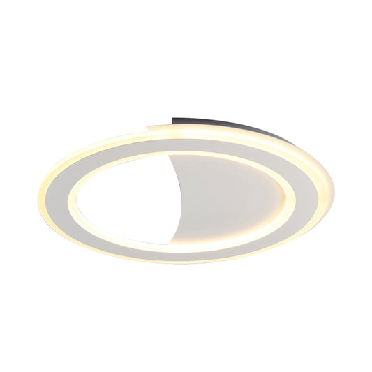 Energy-Saving Circular LED Ceiling Mount Light Modern Acrylic Ceiling Lamp for Adult Bedroom Clearhalo 'Ceiling Lights' 'Close To Ceiling Lights' 'Close to ceiling' 'Flush mount' Lighting' 197750