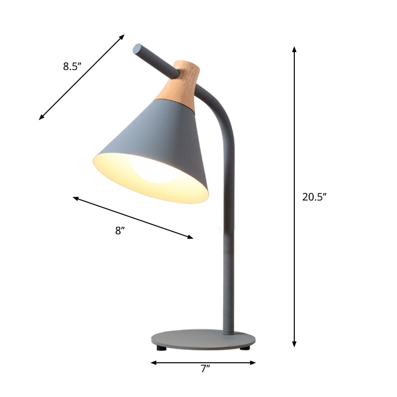 Light da scrivania cono in stile nordico con cavo plug-in 1 scrivania da  scrivania per la camera da letto del dormitorio