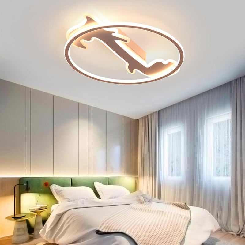 Baby Bedroom Tree Flush Mount Light Acrylic Nordic Style LED Ceiling Light Fixture Clearhalo 'Ceiling Lights' 'Close To Ceiling Lights' 'Close to ceiling' 'Flush mount' Lighting' 197883