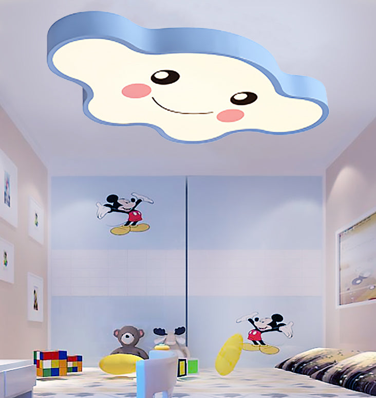 Cloud-Themed Kid Bedroom Ceiling Flush Mount Acrylic Cartoon Flush Mount Ceiling Light Clearhalo 'Ceiling Lights' 'Close To Ceiling Lights' 'Close to ceiling' 'Flush mount' Lighting' 197891