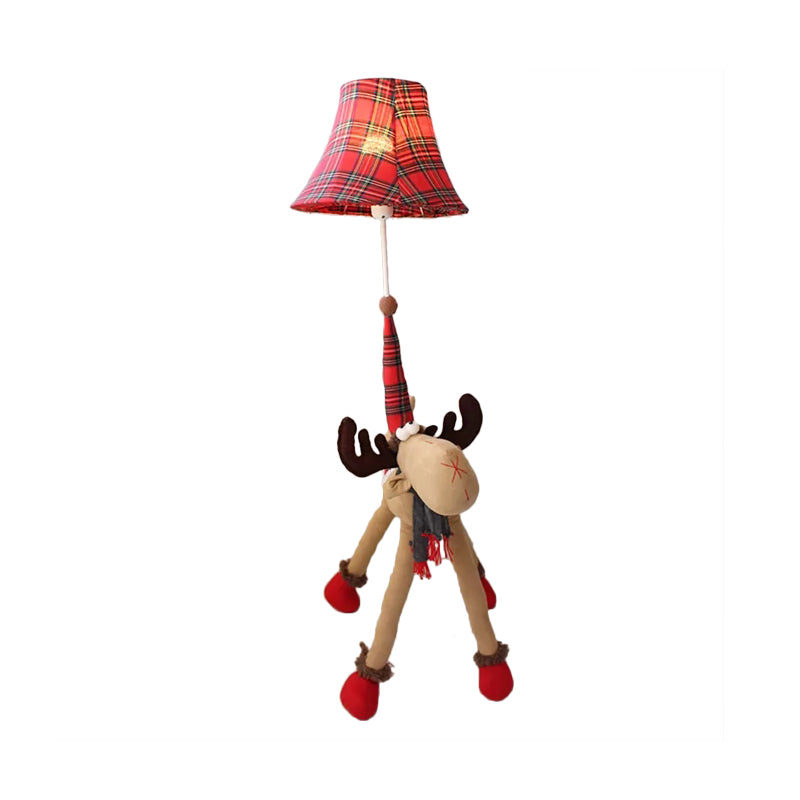 Cute Animal Floor Light One Light Fabric Floor Lamp with Bell Shade for Child Bedroom Kindergarten Clearhalo 'Floor Lamps' 'Lamps' Lighting' 197967