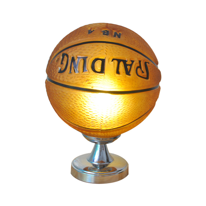 Sport Style Basketball Desk Light One Light Glass Table Light with Plug-In Cord for Kids Bedroom Clearhalo 'Lamps' 'Table Lamps' Lighting' 198009