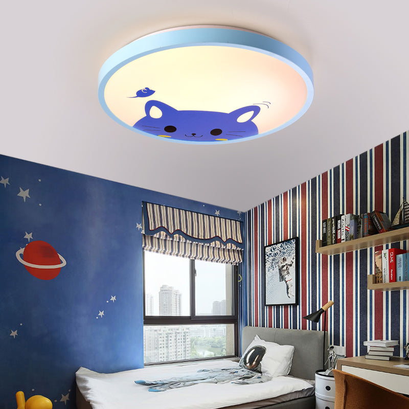 Kindergarten Circular Ceiling Light Fixture Acrylic Modern Flush Mount Ceiling Light Clearhalo 'Ceiling Lights' 'Close To Ceiling Lights' 'Close to ceiling' 'Flush mount' Lighting' 198161