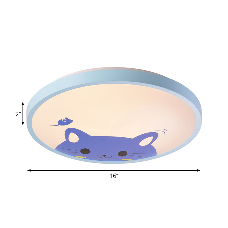 Kindergarten Circular Ceiling Light Fixture Acrylic Modern Flush Mount Ceiling Light Clearhalo 'Ceiling Lights' 'Close To Ceiling Lights' 'Close to ceiling' 'Flush mount' Lighting' 198163