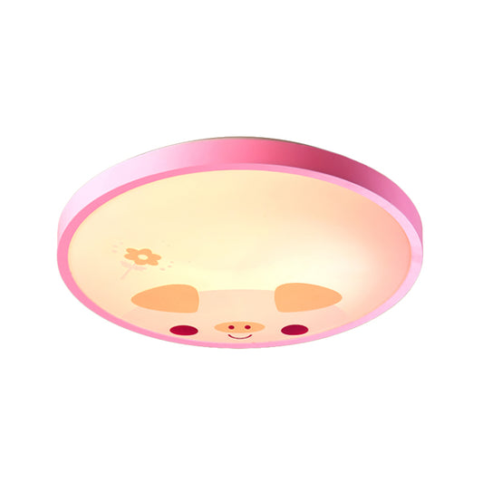 Kindergarten Circular Ceiling Light Fixture Acrylic Modern Flush Mount Ceiling Light Clearhalo 'Ceiling Lights' 'Close To Ceiling Lights' 'Close to ceiling' 'Flush mount' Lighting' 198165