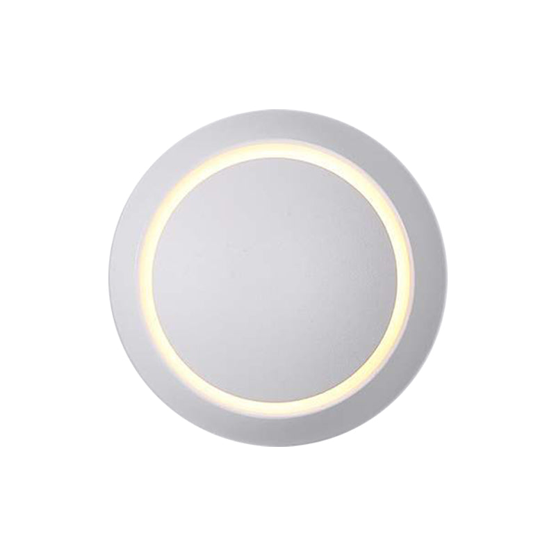 Moveable Moon Wall Light Nordic Metal Black/White/Pink LED Flush Mount Wall Sconce in White/Yellow Light Clearhalo 'Cast Iron' 'Glass' 'Industrial' 'Modern wall lights' 'Modern' 'Tiffany' 'Traditional wall lights' 'Wall Lamps & Sconces' 'Wall Lights' Lighting' 1981885