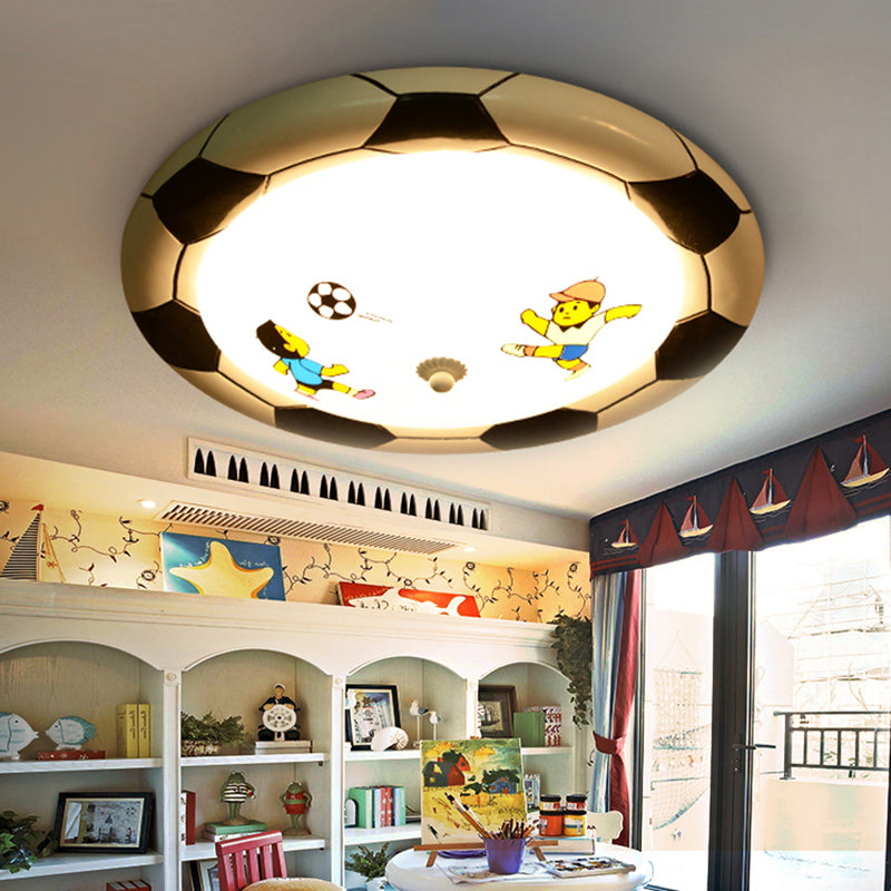 Soccer Ball Bedroom Ceiling Light Fixture Acrylic Chic Modern Ceiling Light Clearhalo 'Ceiling Lights' 'Close To Ceiling Lights' 'Close to ceiling' 'Flush mount' Lighting' 198193