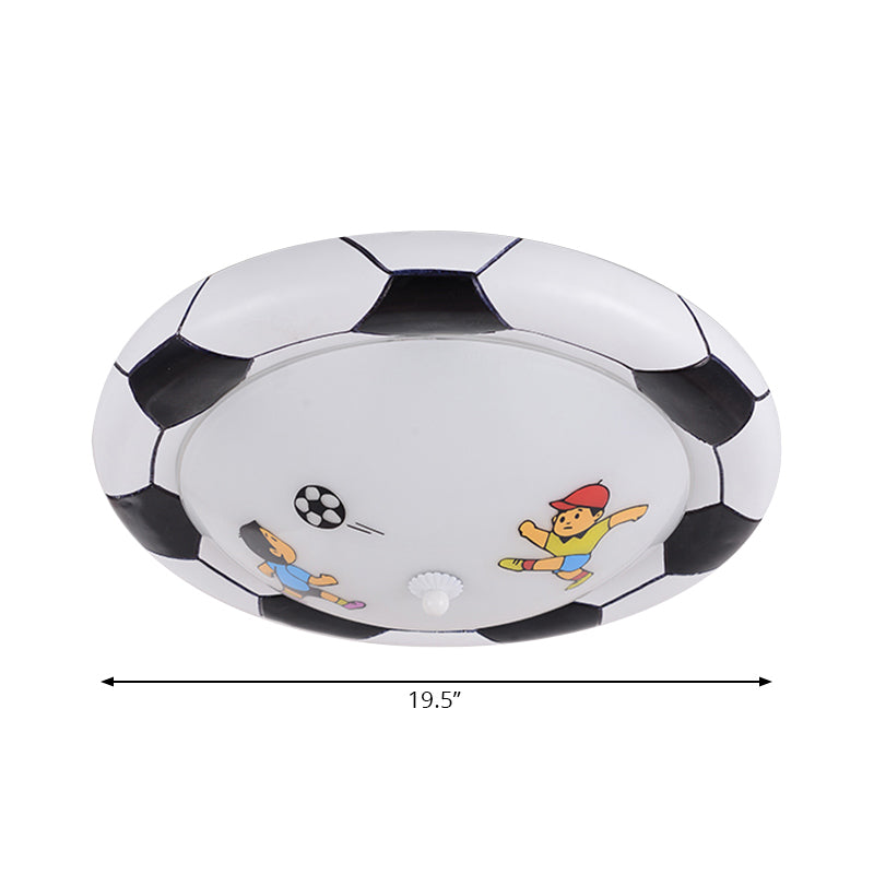 Soccer Ball Bedroom Ceiling Light Fixture Acrylic Chic Modern Ceiling Light Clearhalo 'Ceiling Lights' 'Close To Ceiling Lights' 'Close to ceiling' 'Flush mount' Lighting' 198195