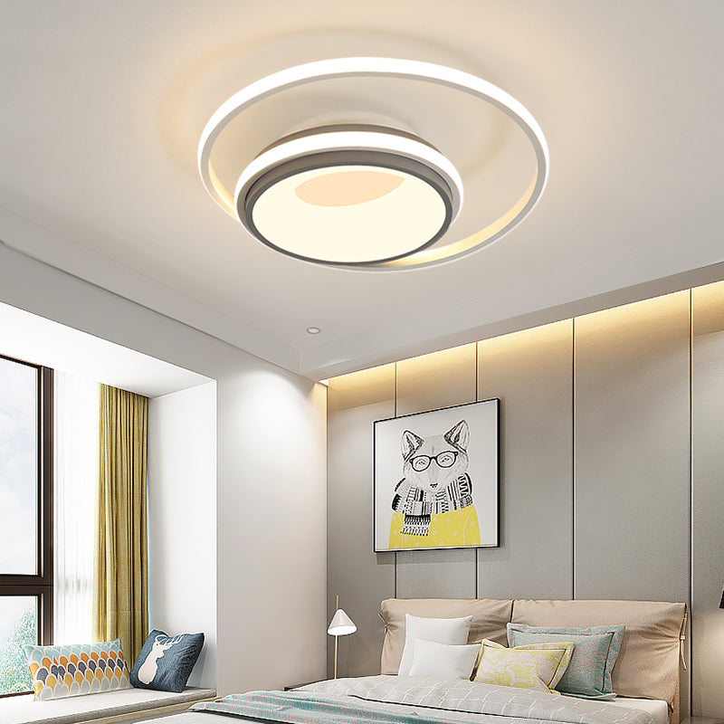 Circle Nursing Room Ceiling Mount Light Acrylic Contemporary Eye-Caring LED Ceiling Fixture Clearhalo 'Ceiling Lights' 'Close To Ceiling Lights' 'Close to ceiling' 'Flush mount' Lighting' 198448