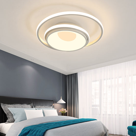 Circle Nursing Room Ceiling Mount Light Acrylic Contemporary Eye-Caring LED Ceiling Fixture White Clearhalo 'Ceiling Lights' 'Close To Ceiling Lights' 'Close to ceiling' 'Flush mount' Lighting' 198450