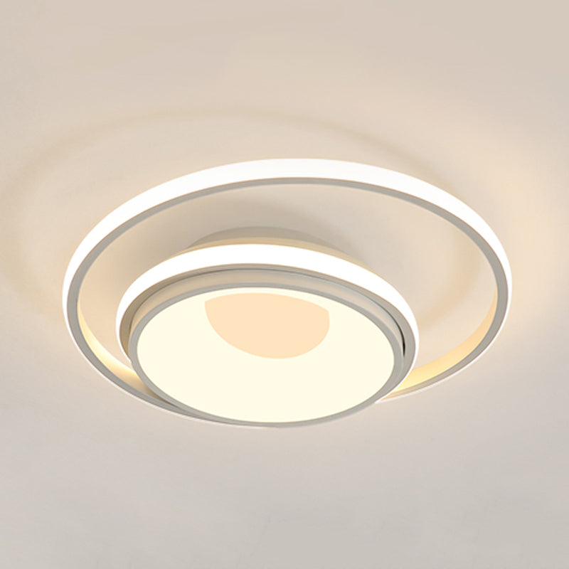 Circle Nursing Room Ceiling Mount Light Acrylic Contemporary Eye-Caring LED Ceiling Fixture Clearhalo 'Ceiling Lights' 'Close To Ceiling Lights' 'Close to ceiling' 'Flush mount' Lighting' 198451