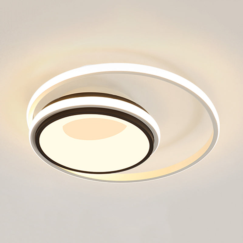 Circle Nursing Room Ceiling Mount Light Acrylic Contemporary Eye-Caring LED Ceiling Fixture Clearhalo 'Ceiling Lights' 'Close To Ceiling Lights' 'Close to ceiling' 'Flush mount' Lighting' 198455