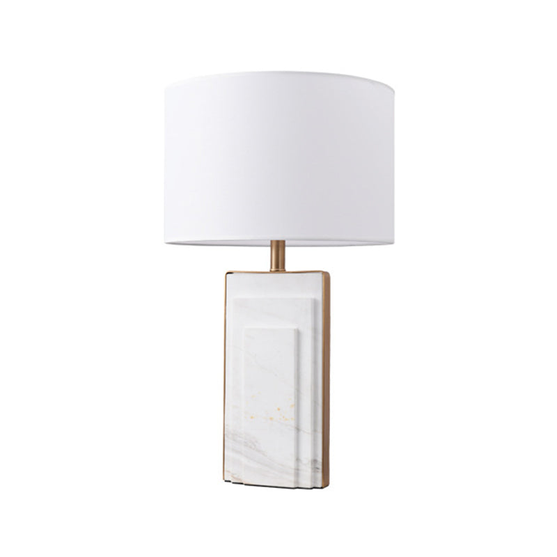 Minimalist Cylindrical Night Lamp Fabric Single Bedside Table