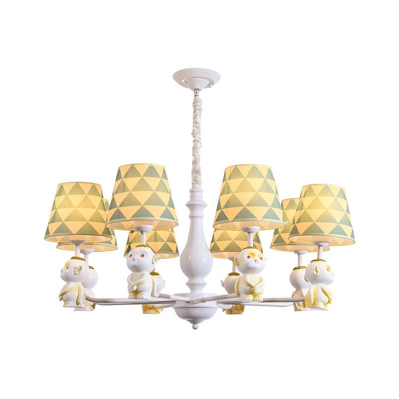 Fabric Tapered Shade Hanging Lights Nordic Hanging Pendant Lights in Yellow for Living Room Clearhalo 'Ceiling Lights' 'Chandeliers' Lighting' options 198476