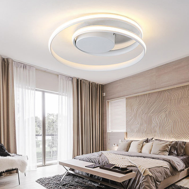 Acrylic Strap Circle Ceiling Mount Light Kid Bedroom Hallway Modern LED Ceiling Lamp Clearhalo 'Ceiling Lights' 'Close To Ceiling Lights' 'Close to ceiling' 'Flush mount' Lighting' 198503