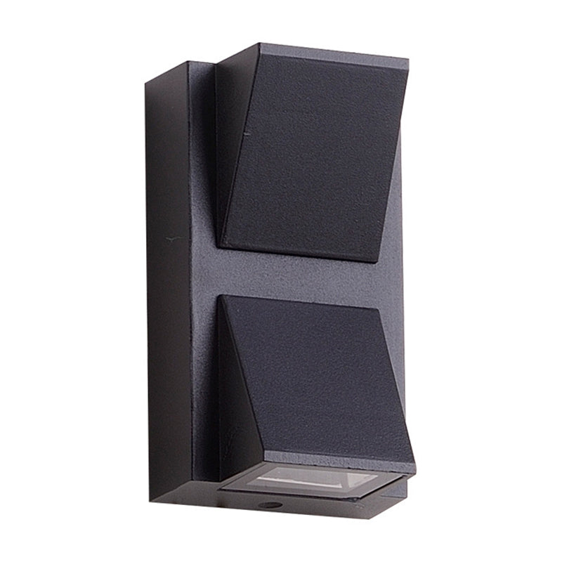 Triangle Aluminum Flush Wall Sconce Simple Black Small/Large Wall Mount Lamp for Corridor Clearhalo 'Cast Iron' 'Glass' 'Industrial' 'Modern wall lights' 'Modern' 'Tiffany' 'Traditional wall lights' 'Wall Lamps & Sconces' 'Wall Lights' Lighting' 1985320
