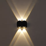 Ellipse/Curve/Honeycomb Mini Wall Light Nordic Metallic 4/6-Bulb Hallway LED Wall Washer Sconce in Black 4.0 Black A Clearhalo 'Cast Iron' 'Glass' 'Industrial' 'Modern wall lights' 'Modern' 'Tiffany' 'Traditional wall lights' 'Wall Lamps & Sconces' 'Wall Lights' Lighting' 1985540