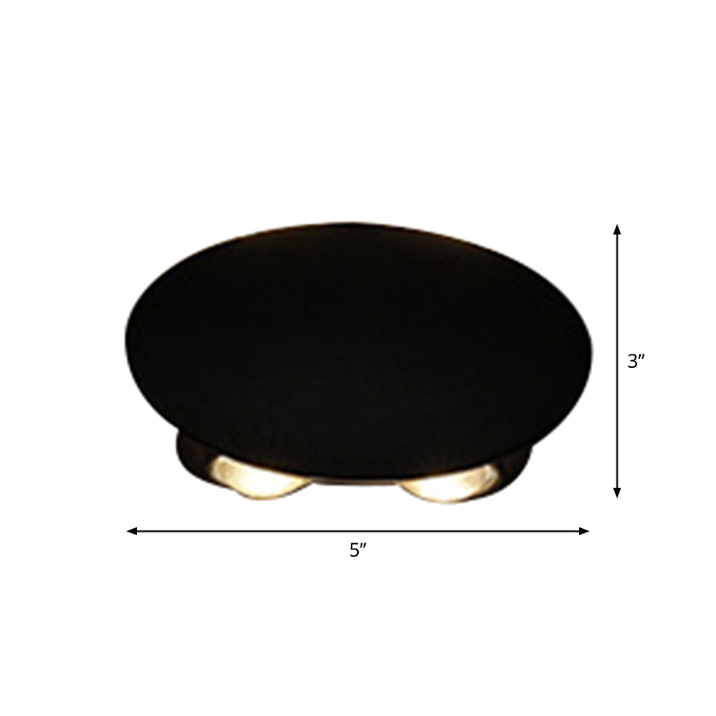 Ellipse/Curve/Honeycomb Mini Wall Light Nordic Metallic 4/6-Bulb Hallway LED Wall Washer Sconce in Black Clearhalo 'Cast Iron' 'Glass' 'Industrial' 'Modern wall lights' 'Modern' 'Tiffany' 'Traditional wall lights' 'Wall Lamps & Sconces' 'Wall Lights' Lighting' 1985554