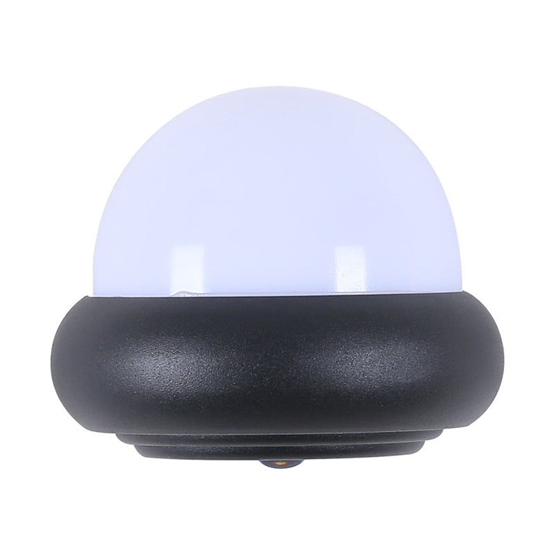 Plastic Ball Flush Wall Sconce Contemporary 1/2-Light Black Wall Lighting for Patio Clearhalo 'Cast Iron' 'Glass' 'Industrial' 'Modern wall lights' 'Modern' 'Tiffany' 'Traditional wall lights' 'Wall Lamps & Sconces' 'Wall Lights' Lighting' 1985586