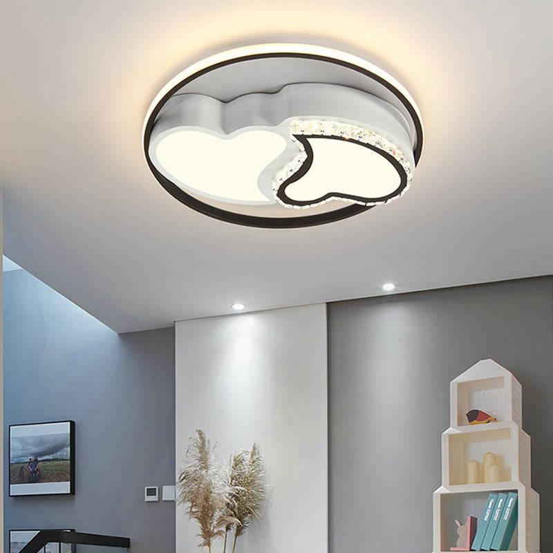 Acrylic Star Flushmount Modern LED White Flush Mount Ceiling Light for Bedroom White C Clearhalo 'Ceiling Lights' 'Close To Ceiling Lights' 'Close to ceiling' 'Flush mount' Lighting' 198626