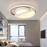 Acrylic Circular Flush Ceiling Light Contemporary LED Ceiling Lamp in White for Kid Bedroom White A Clearhalo 'Ceiling Lights' 'Close To Ceiling Lights' 'Close to ceiling' 'Flush mount' Lighting' 198843