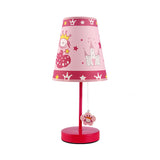 Pink Tapered Shade Desk Light with Princess One Light Lovely Study Light for Girls Bedroom Clearhalo 'Lamps' 'Table Lamps' Lighting' 199102