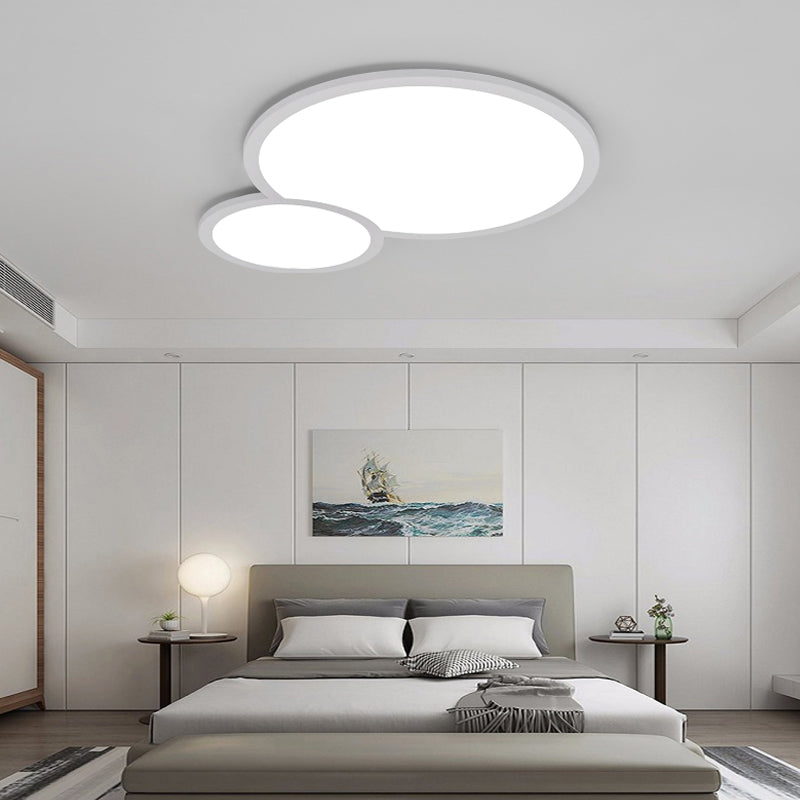 Simple Style Snowman Flush Mount Light Acrylic LED Ceiling Lamp in White for Cloth Shop Clearhalo 'Ceiling Lights' 'Close To Ceiling Lights' 'Close to ceiling' 'Flush mount' Lighting' 199479