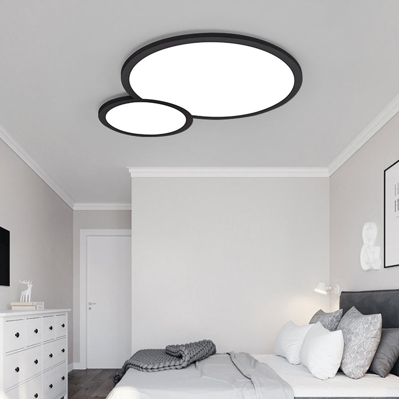 Simple Style Snowman Flush Mount Light Acrylic LED Ceiling Lamp in White for Cloth Shop Black Clearhalo 'Ceiling Lights' 'Close To Ceiling Lights' 'Close to ceiling' 'Flush mount' Lighting' 199483