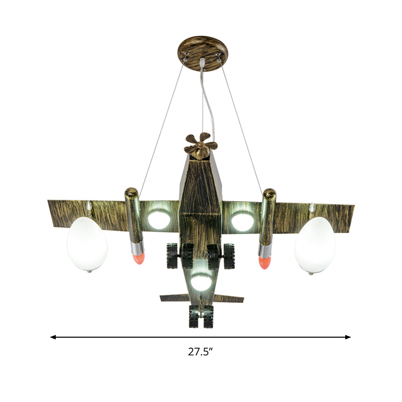 Metal Plane Hanging Pendant Lights Modern Hanging Lamp for Boys Bedroom Shop Clearhalo 'Ceiling Lights' 'Chandeliers' Lighting' options 199725