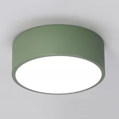 Acrylic Round Small Ceiling Lamp Nordic Stylish Flush Ceiling Light for Kindergarten Bathroom Green Clearhalo 'Ceiling Lights' 'Close To Ceiling Lights' 'Close to ceiling' 'Flush mount' Lighting' 20051