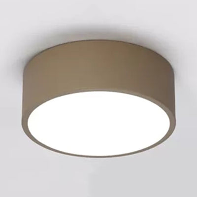 Acrylic Round Small Ceiling Lamp Nordic Stylish Flush Ceiling Light for Kindergarten Bathroom Brown Clearhalo 'Ceiling Lights' 'Close To Ceiling Lights' 'Close to ceiling' 'Flush mount' Lighting' 20054