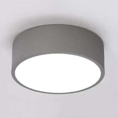 Acrylic Round Small Ceiling Lamp Nordic Stylish Flush Ceiling Light for Kindergarten Bathroom Grey Clearhalo 'Ceiling Lights' 'Close To Ceiling Lights' 'Close to ceiling' 'Flush mount' Lighting' 20055