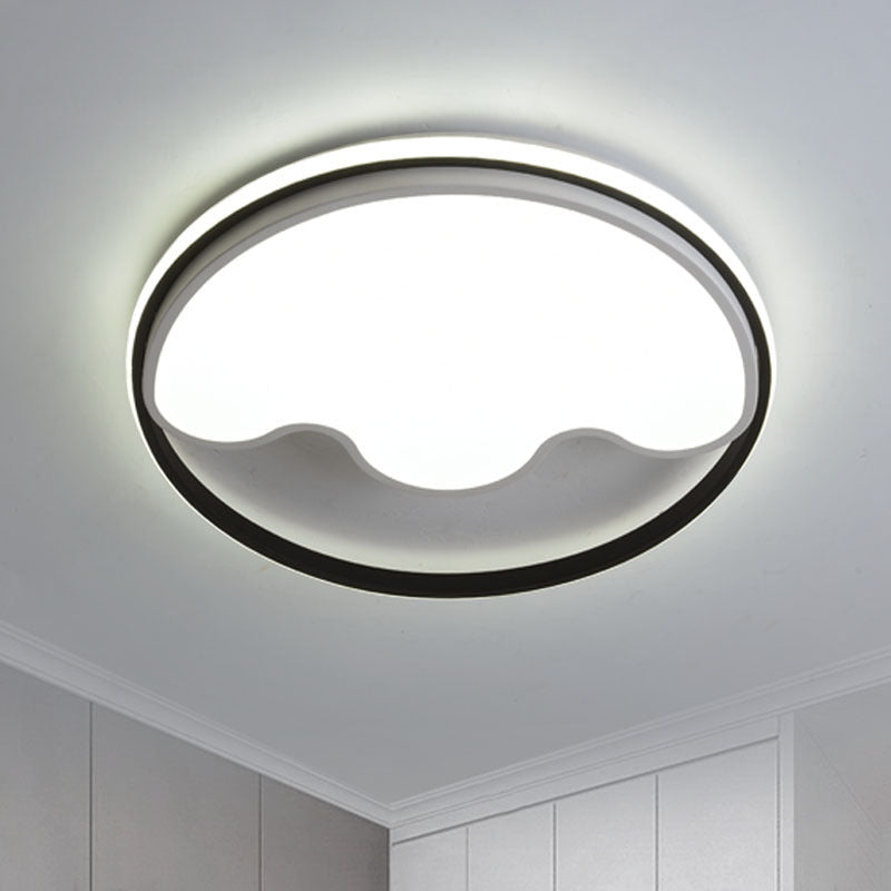 Modern Animal Paw Flush Mount Light Acrylic Eye-Caring LED Ceiling Lamp for Study Room White 16" Clearhalo 'Ceiling Lights' 'Close To Ceiling Lights' 'Close to ceiling' 'Flush mount' Lighting' 200602