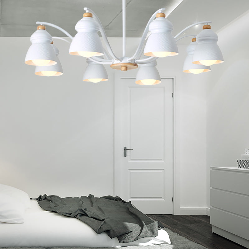 Bedroom Gourd Pendant Chandelier Lamp Metal Modern Design style Hanging Light Fixture Clearhalo 'Ceiling Lights' 'Chandeliers' Lighting' options 200698