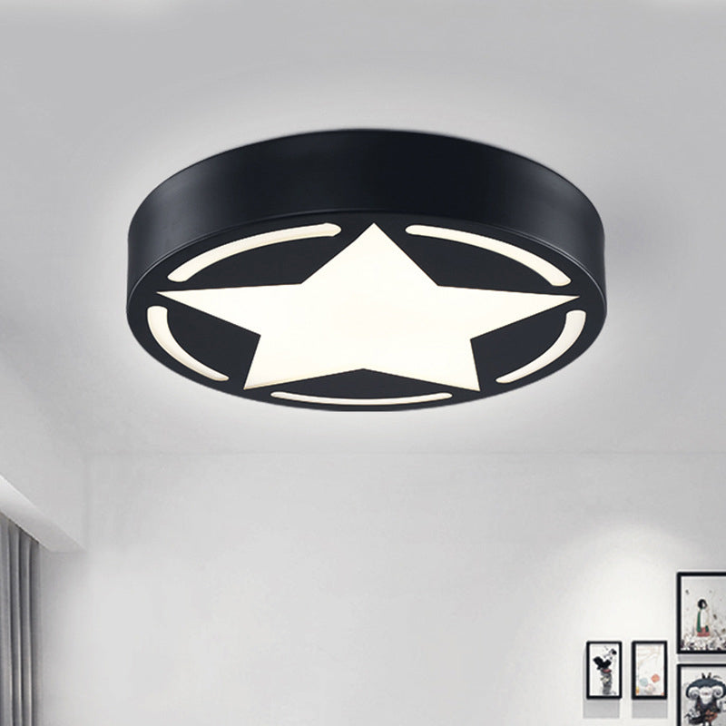 Modern Star Ceiling Light Fixture Acrylic Flush Mount Ceiling Light for Children's Bedroom Clearhalo 'Ceiling Lights' 'Close To Ceiling Lights' 'Close to ceiling' 'Flush mount' Lighting' 200782