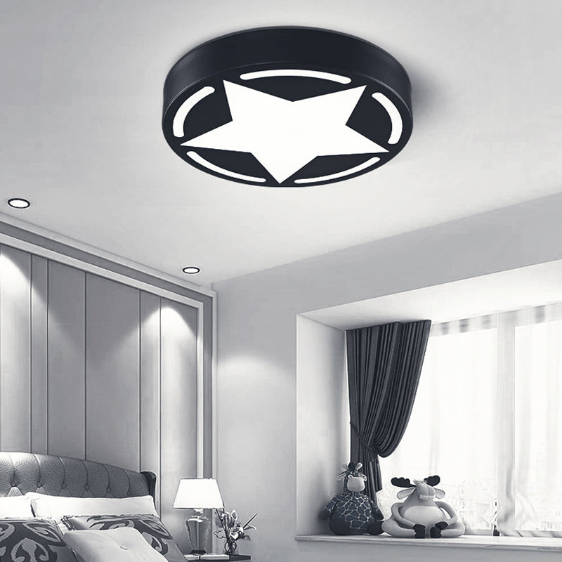 Modern Star Ceiling Light Fixture Acrylic Flush Mount Ceiling Light for Children's Bedroom Clearhalo 'Ceiling Lights' 'Close To Ceiling Lights' 'Close to ceiling' 'Flush mount' Lighting' 200783