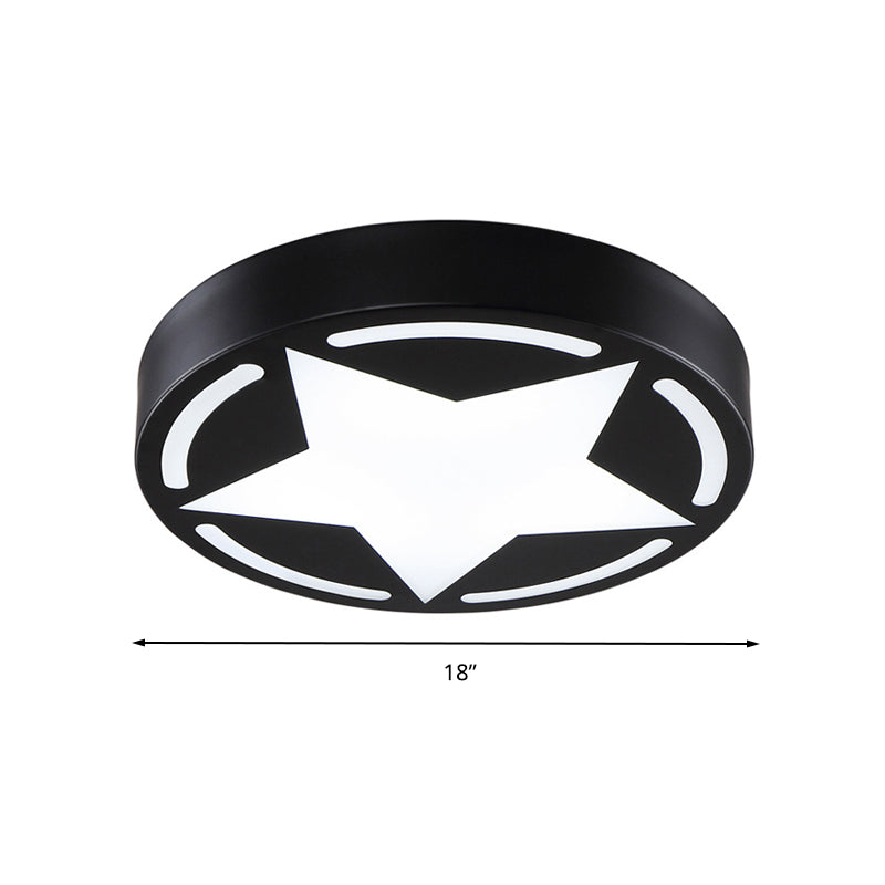 Modern Star Ceiling Light Fixture Acrylic Flush Mount Ceiling Light for Children's Bedroom Clearhalo 'Ceiling Lights' 'Close To Ceiling Lights' 'Close to ceiling' 'Flush mount' Lighting' 200785