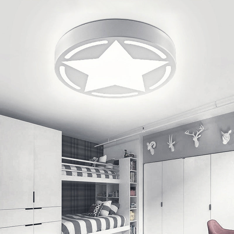 Modern Star Ceiling Light Fixture Acrylic Flush Mount Ceiling Light for Children's Bedroom Clearhalo 'Ceiling Lights' 'Close To Ceiling Lights' 'Close to ceiling' 'Flush mount' Lighting' 200789