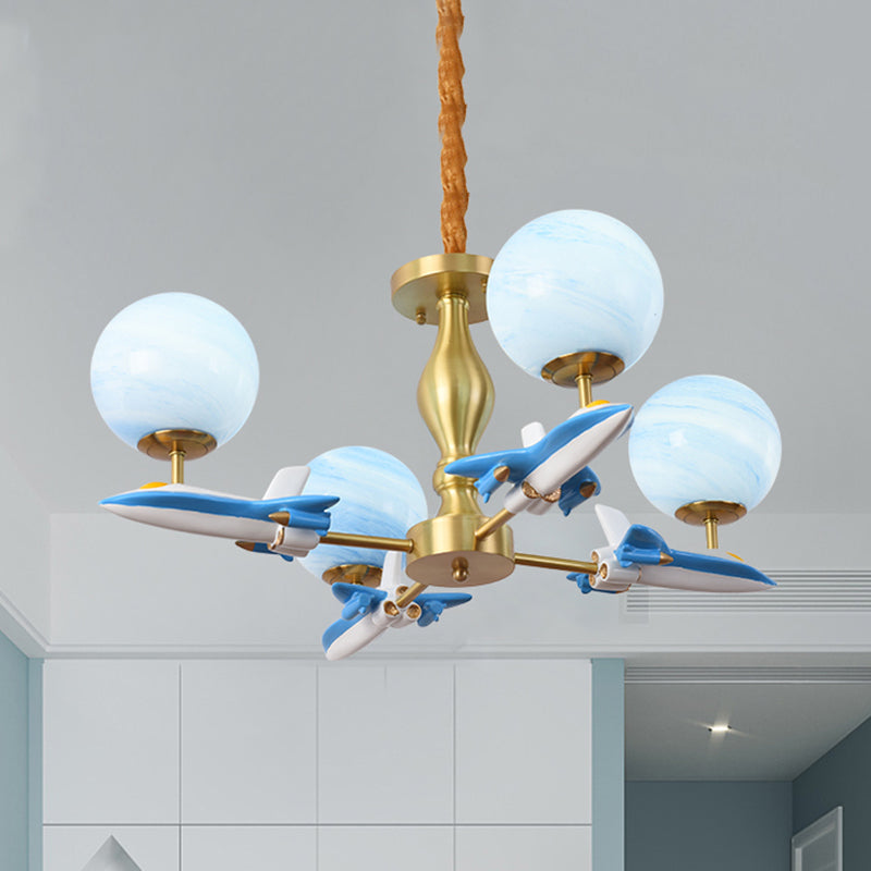 Airplane Kid Bedroom Hanging Lights Metal Cartoon Hanging Pendant Lights Clearhalo 'Ceiling Lights' 'Chandeliers' Lighting' options 200805